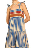 Tie-Shoulder Tiered Maxi Dress DJPT