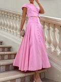 Sleeve Top and Skirt set DJPT