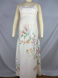 Spaghetti Strap Backless Wavy Edge Cut Out Print Going Out Gowns Cute Baby Shower Maternity Maxi Dress Maternity