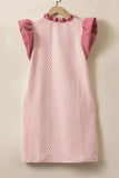 V-Neck Cap Sleeve Mini Dress DJPT
