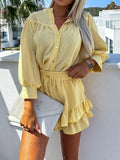 Up Top and Ruffled Skirt Set DJPT