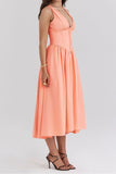 V-Neck Sleeveless Dress with Pockets DJPT