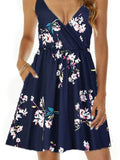V-Neck Summer Mini Dress DJPT