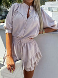 Up Top and Ruffled Skirt Set DJPT