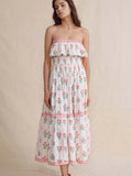 Strapless Ruffle Dress DJPT