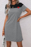 Heart Short Sleeve Dress DJPT