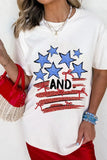 and Stripes Bow Graphic T Shirt DJPT