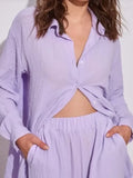 Up Long Sleeve Shirt and Pants Set DJPT