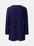 Size Round Neck Long Sleeve T-Shirt DJPT