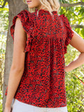 Sleeve Notched Blouse DJPT