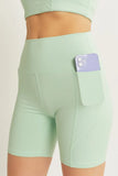 Tree High Waist Seam Detail Active Shorts DJPT