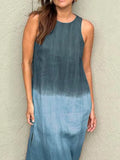 Size Sleeveless Gradient Tank Midi Dress Plus Size DJPT