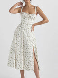 Size Slit Sweetheart Neck Cami Dress Plus Size DJPT