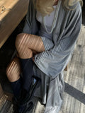 Shorts and Open Front Cardigan Three Piece Set DJPT