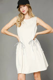 Round Neck Sleeveless Tank Dress with Pockets DJPT