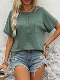 Half Button Short Sleeve T-Shirt DJPT