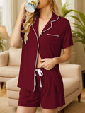 Up Short Sleeve Top and Shorts Lounge Set DJPT