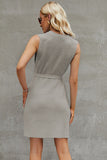 Round Neck Sleeveless Sweater Dress DJPT
