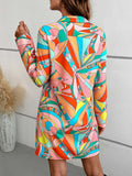 Sleeve Collared Shirt Dress DJPT