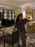 Sheath Scoop neckline Black Prom Dresses Birthday Outfits Evening Gown SD1106