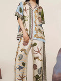 Short Sleeve Top and Pants Set DJPT