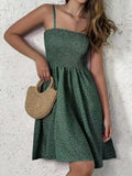 Size Smocked Square Neck Cami Dress Plus Size DJPT