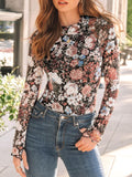 Mock Neck Long Sleeve T-Shirt DJPT