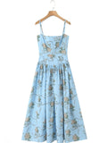 Print Square Neck Cami Maxi Dress DJPT