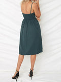 Smocked Sweetheart Neck Cami Dress DJPT