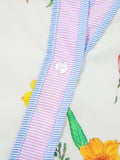 Print Notched Short Sleeve Dress DJPT