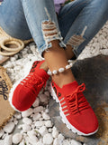 Leopard Lace Up Mesh Athletic DJPT