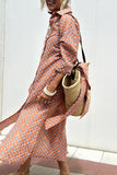 Button Up Three-Quarter Sleeve Dress DJPT