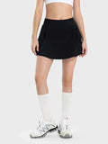 Pleated Detail Mid-Rise Waist Active Skirt DJPT