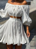 Crop Top and Ruffle Skirt Two-Piece Set DJPT