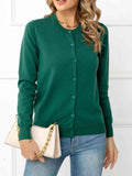 Down Round Neck Cardigan DJPT