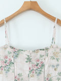 Print Square Neck Maxi Cami Dress DJPT