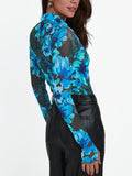 Mock Neck Long Sleeve T-Shirt DJPT