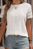 Round Neck Short Sleeve Top DJPT