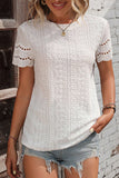 Round Neck Short Sleeve Top DJPT
