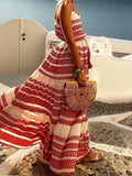 Size Printed V-Neck Maxi Cami Dress Plus Size DJPT