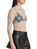 Mock Neck Long Sleeve Blouse DJPT