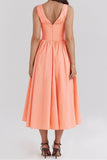 V-Neck Sleeveless Dress with Pockets DJPT