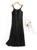 Neck Midi Cami Dress with Bra DJPT
