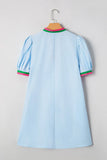 Puff Sleeve Swing Dress DJPT