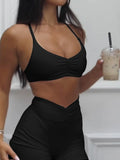 Sports Bra and High-Waisted Shorts Active Set DJPT