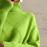 Turtleneck Long Sleeve Sweater DJPT