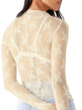 Mock Neck Long Sleeve Blouse DJPT