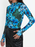 Mock Neck Long Sleeve T-Shirt DJPT