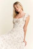 By Jane Full Size Ruffle Sleeve Tiered Maxi Dress Plus Size DJPT