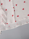 Heart Print Shirt and Shorts Set DJPT